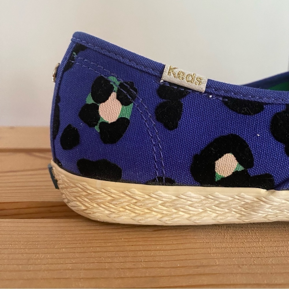 Keds X Kate Spade Blue Green Leopard Print Pointer Sneaker - Picture 8 of 16